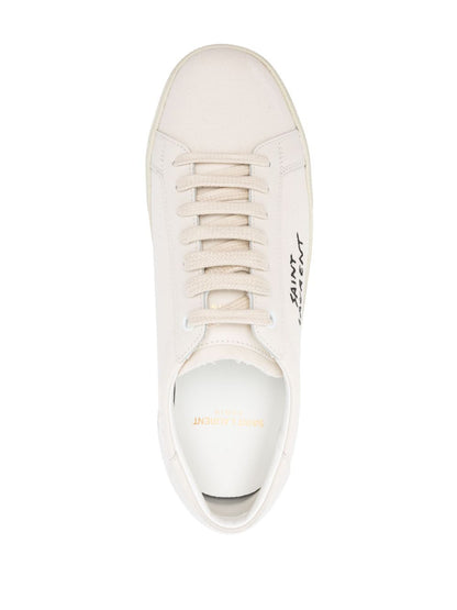 Klassische bestickte SL/06 Sneakers in Weiß