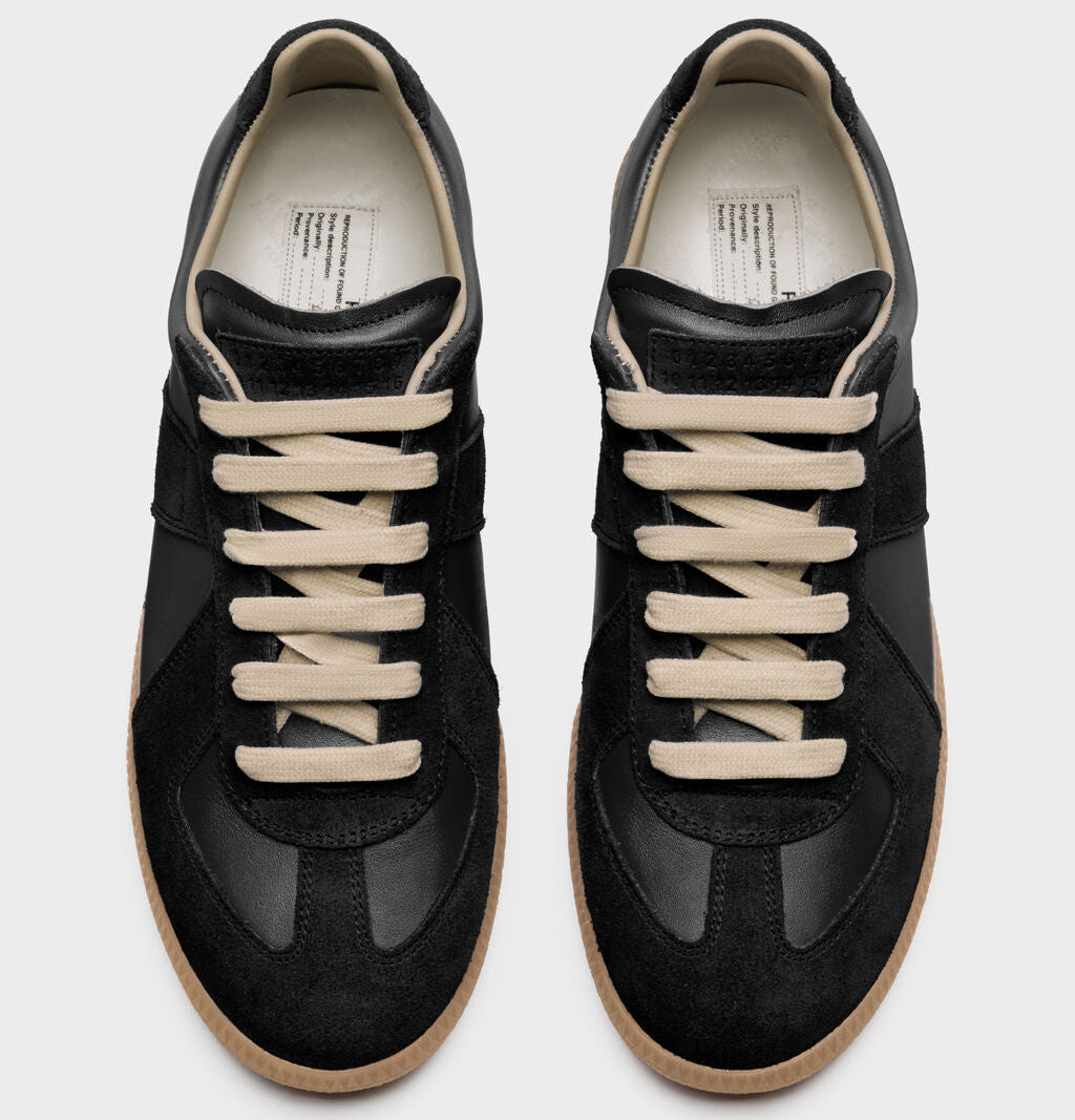 Replica Sneakers aus Nappaleder und Wildleder mit Honey-Sohle