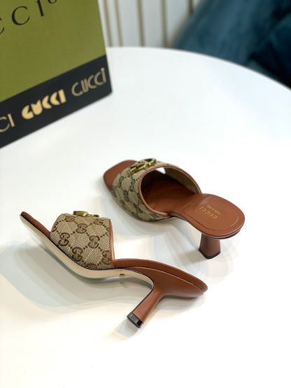 Sandalen Slide Marmont Gold/Beige