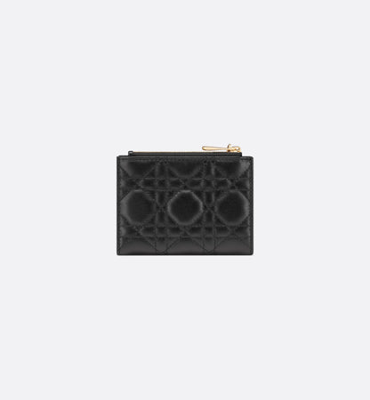 Lady Dahlia Wallet Lambskin Cannage Black