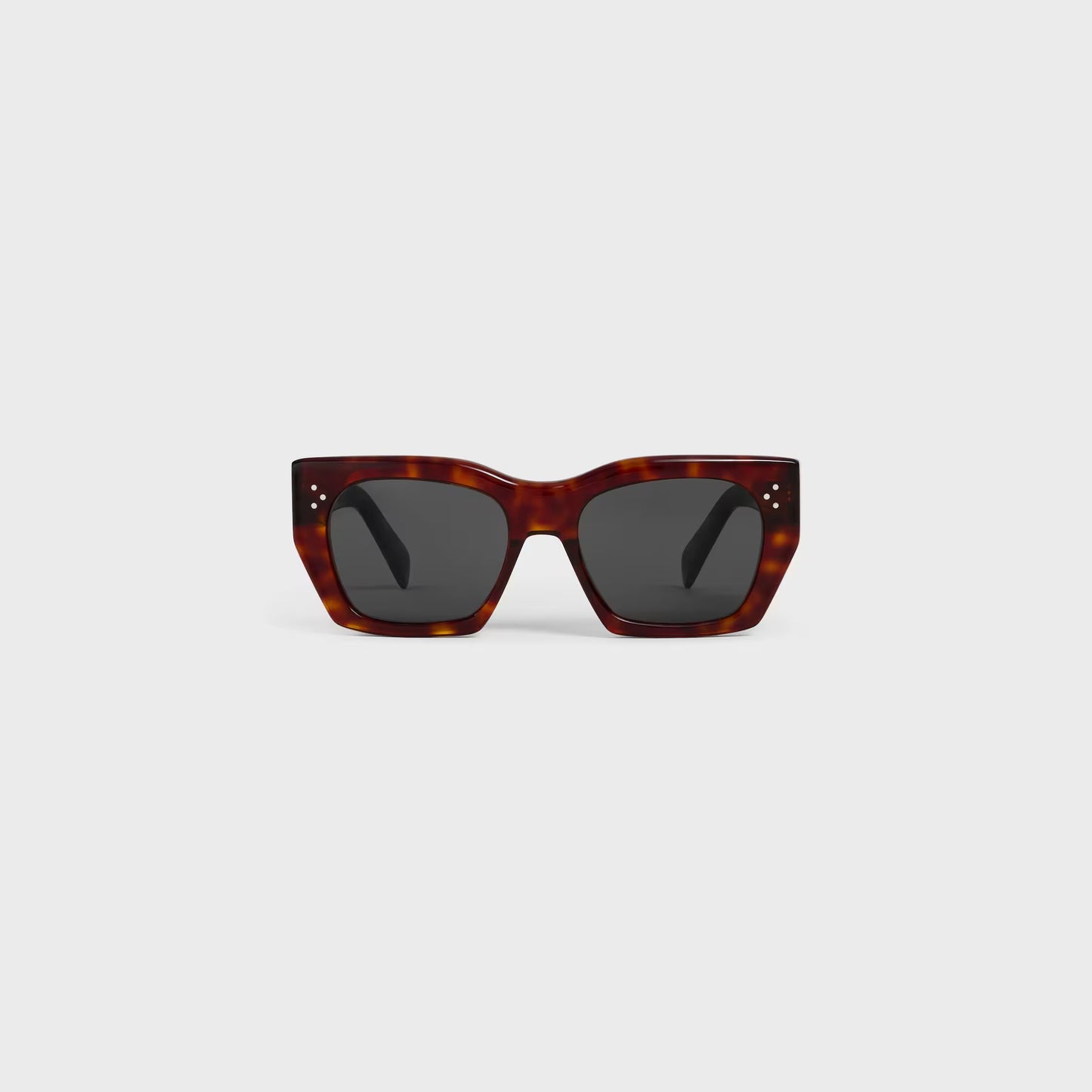 Cat-Eye S342 Sonnenbrille aus Acetat in Rot-Havanna für Damen