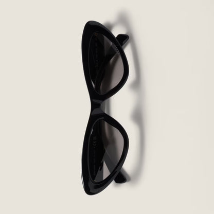Cat Eye Sonnenbrille Graue Gläser