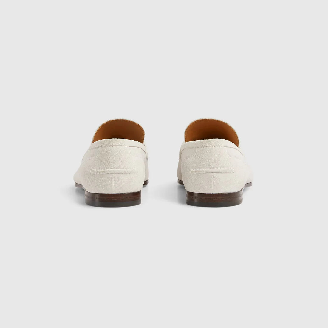 Men's GG Jordaan moccasin in light grey suede