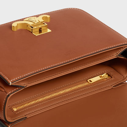 Teen Triomphe Tasche aus naturbelassenem Kalbsleder in Cognac