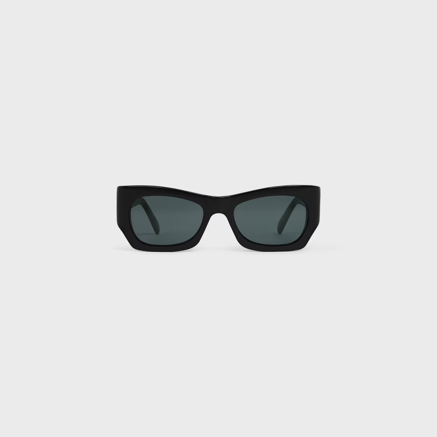 Grafische S333 Sonnenbrille aus schwarzem Acetat für Damen