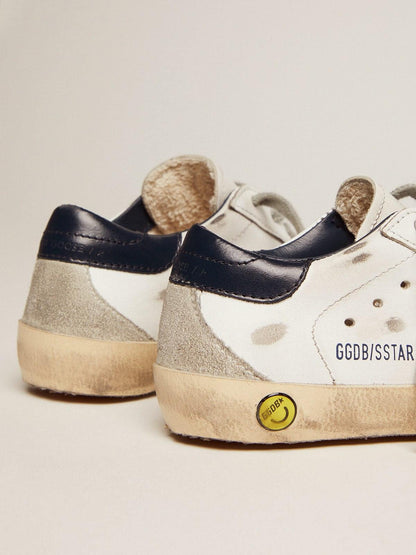 Young superstar with suede star