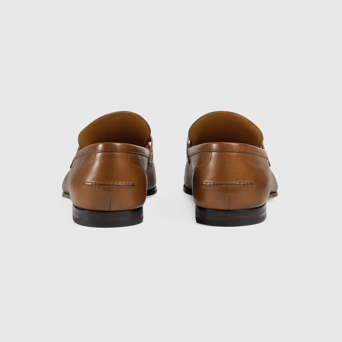 Men's GG Jordaan moccasin in brown leather