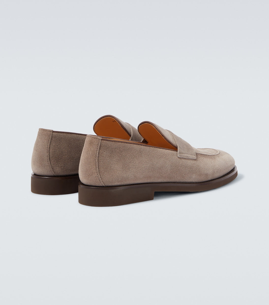 Penny-Loafer aus Suede Grau