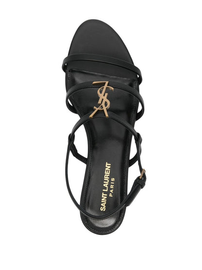 Cassandra sandals in black leather
