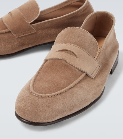 Penny Loafer aus Suede Beige