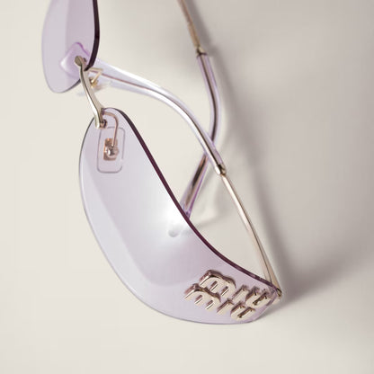 Aube Sonnenbrille Hellrosa Gläser