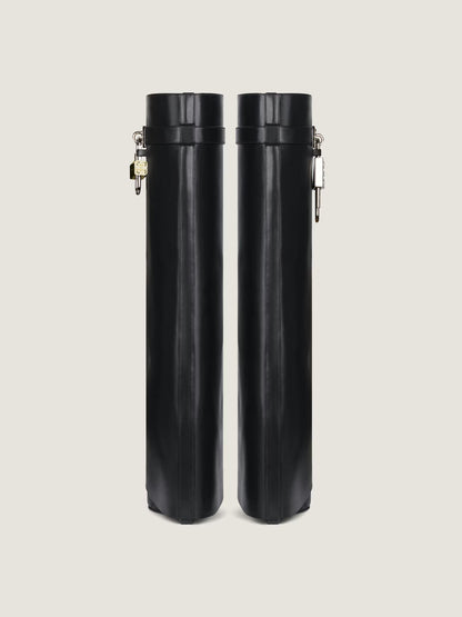 Shark Lock Stiefel aus Leder