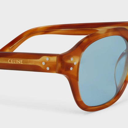 Black Frame 60 Sonnenbrille aus Acetat in Blond-Havanna