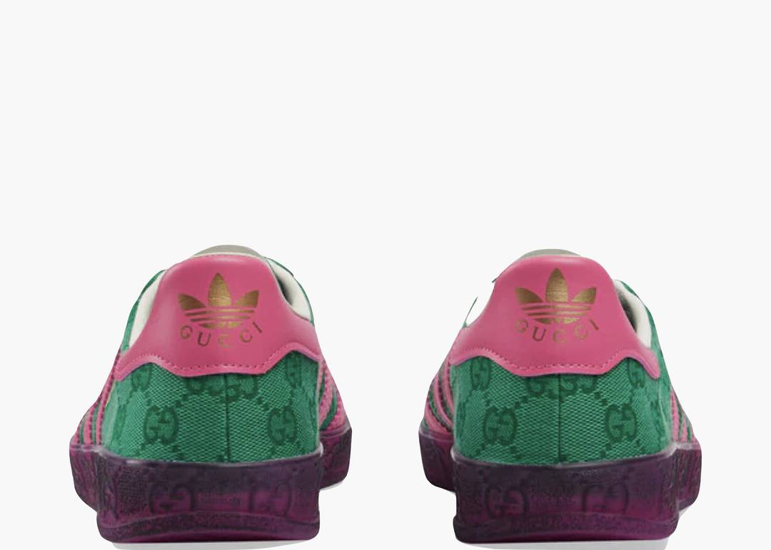 GG x Adidas Gazelle „Green GG Monogram“