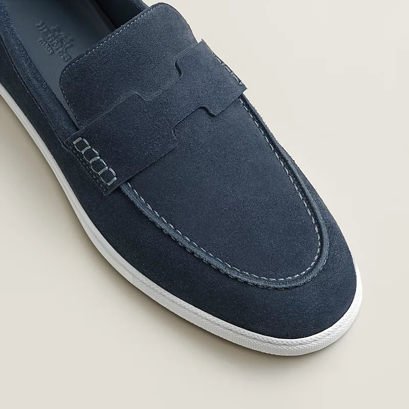 Job Loafer Dark Blue Suede