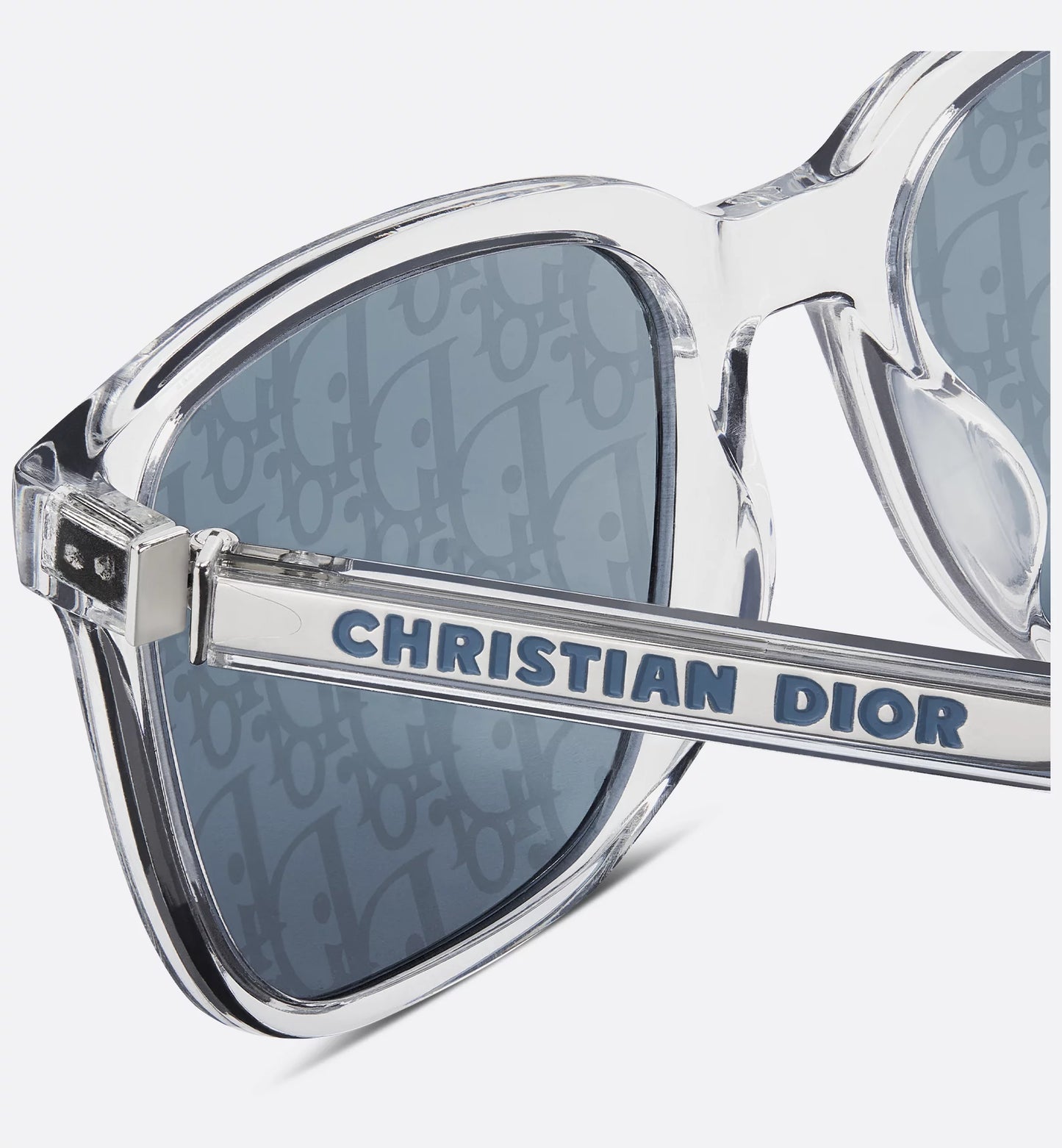 Rectangular sunglasses Tag SU Crystal-Tone Men's