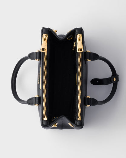 Galleria Mini Bag aus Saffiano-Leder Schwarz