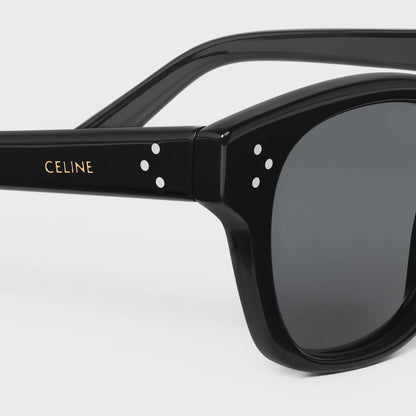 Black Frame 42 Sonnenbrille aus schwarzem Acetat