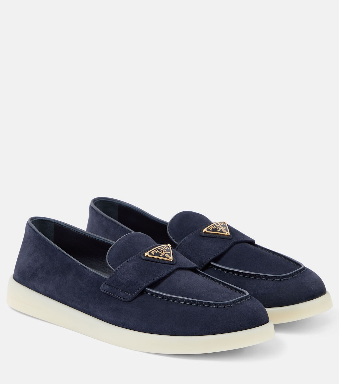 Saint Tropez Loafers in Blue Suede