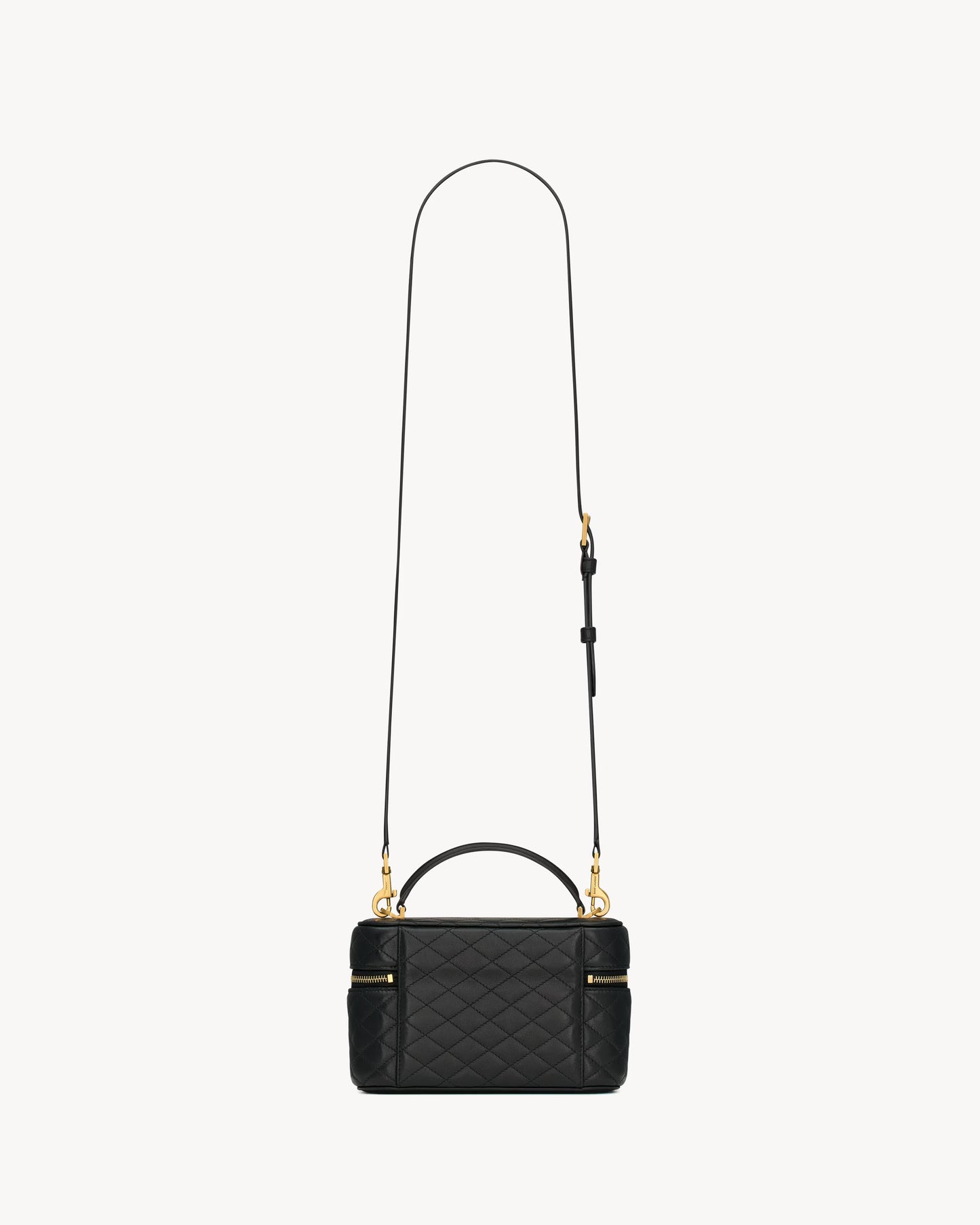 GABY Vanity bag in black leather