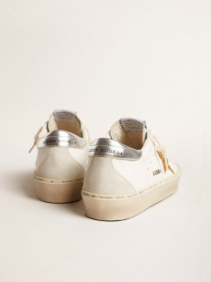 Hi Star with star made of Swarovski crystals and heel made of silver-colored leather