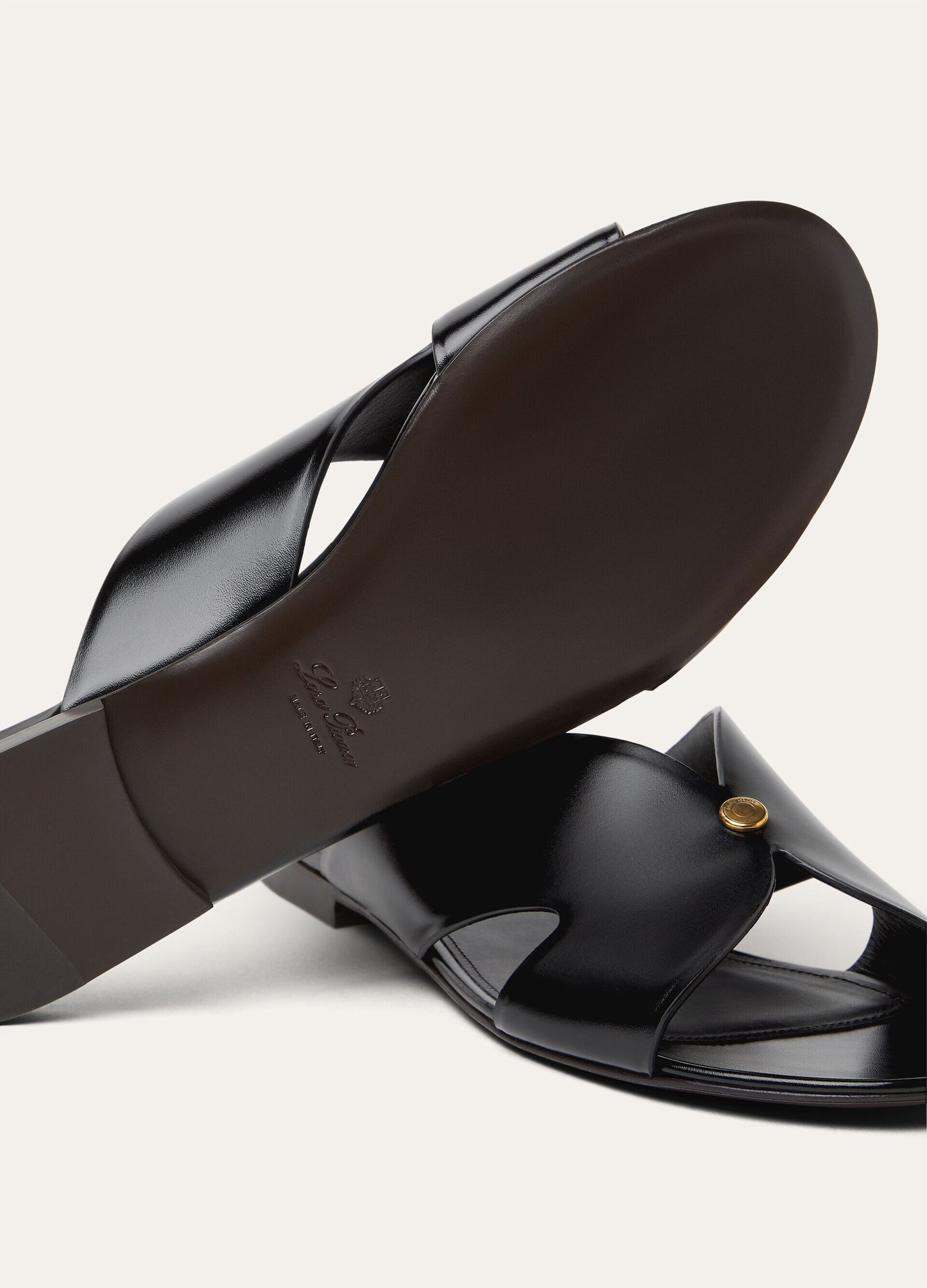 Vera Calfskin Sandals Black