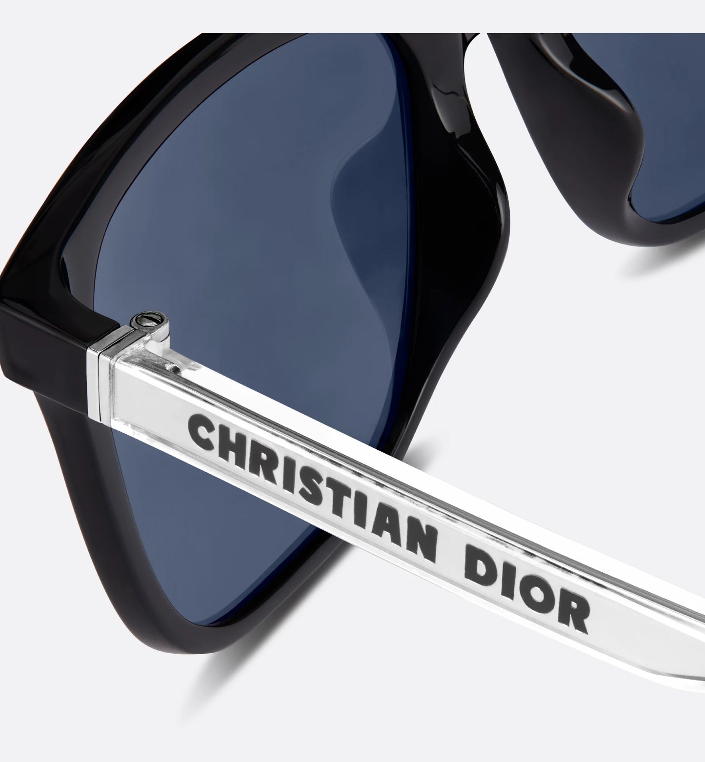 Rechteckige Sonnenbrille Tag SU Schwarz Herren