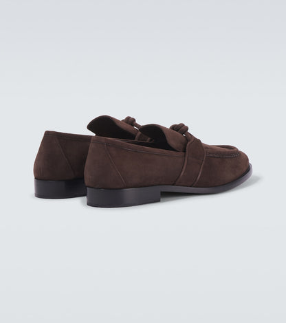 Astaire Knot Loafer aus Suede Braun
