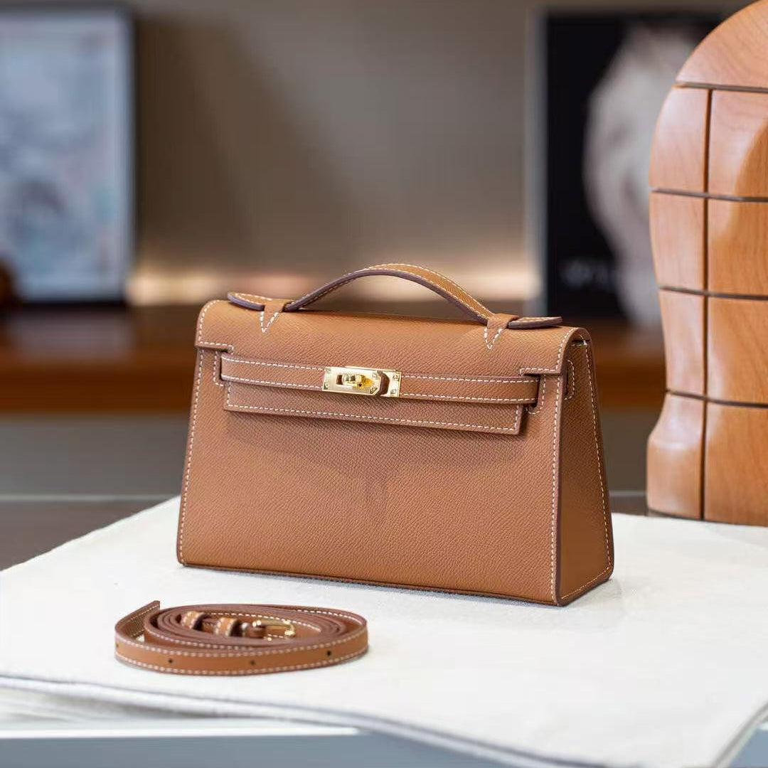 Kelly Pochette – Epsom Leder in Gold