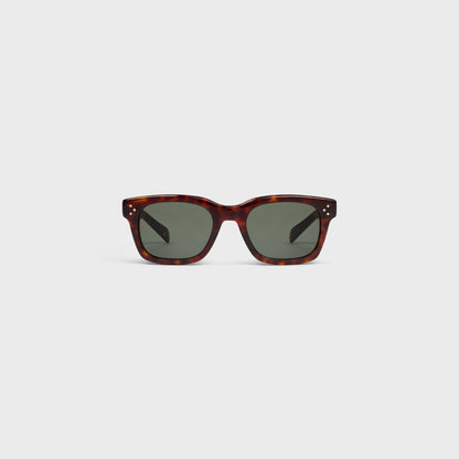Black Frame 41 Sonnenbrille aus Acetat in Rot-Havanna