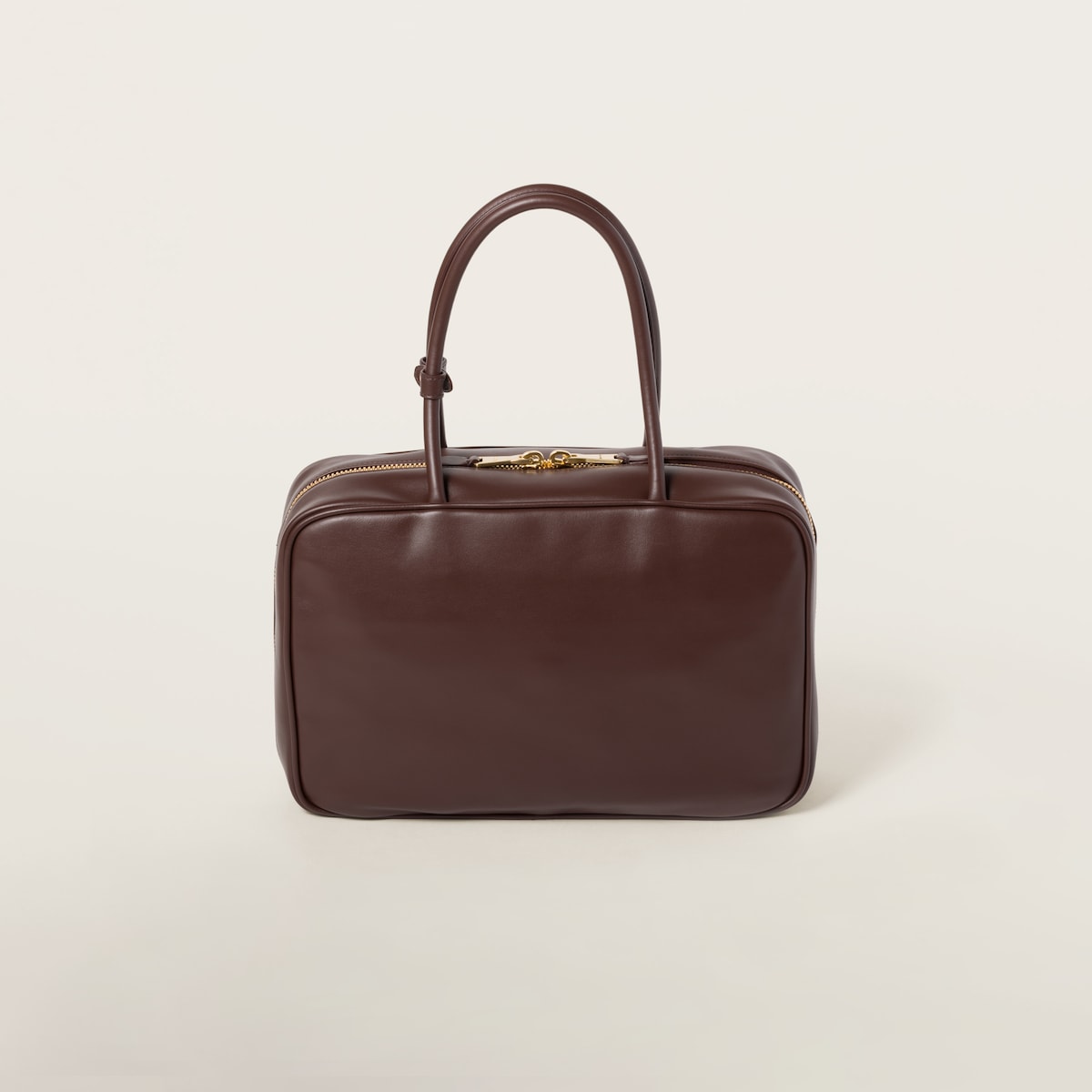 Beau Tasche groß aus Leder in Braun