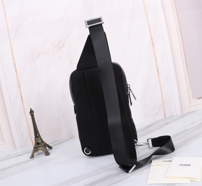 Chest Bag FF Jacquard Schwarz/Gelb