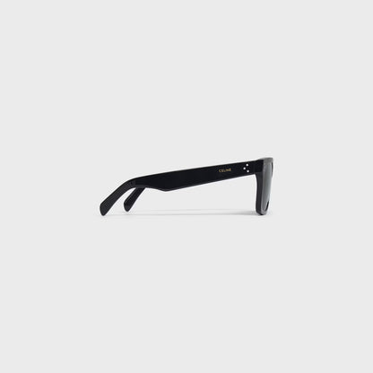 Black Frame 45 Sonnenbrille aus schwarzem Acetat