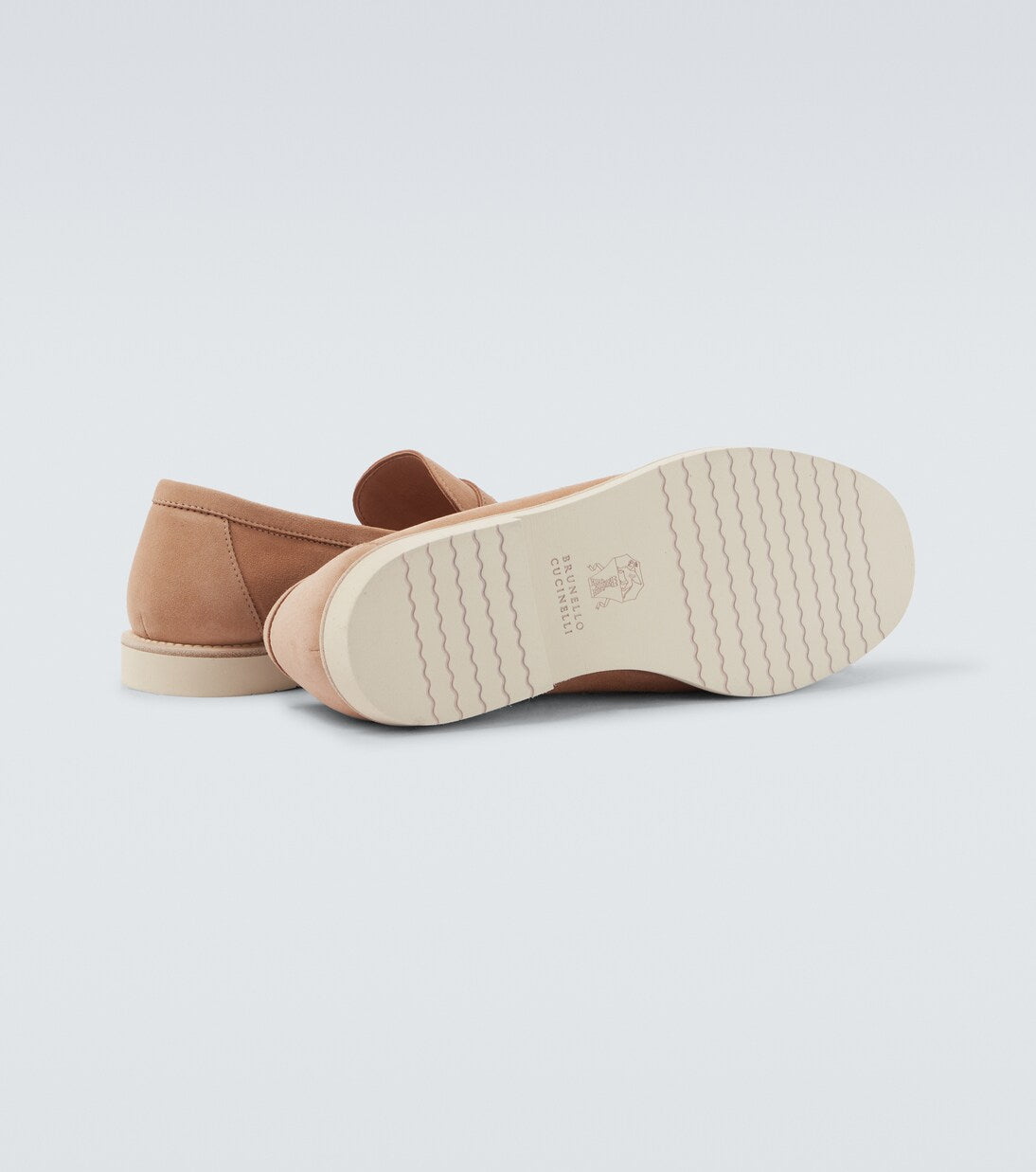 Penny Loafer aus Suede Siena-Braun