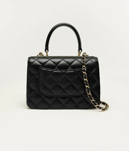Mini handbag with handle black