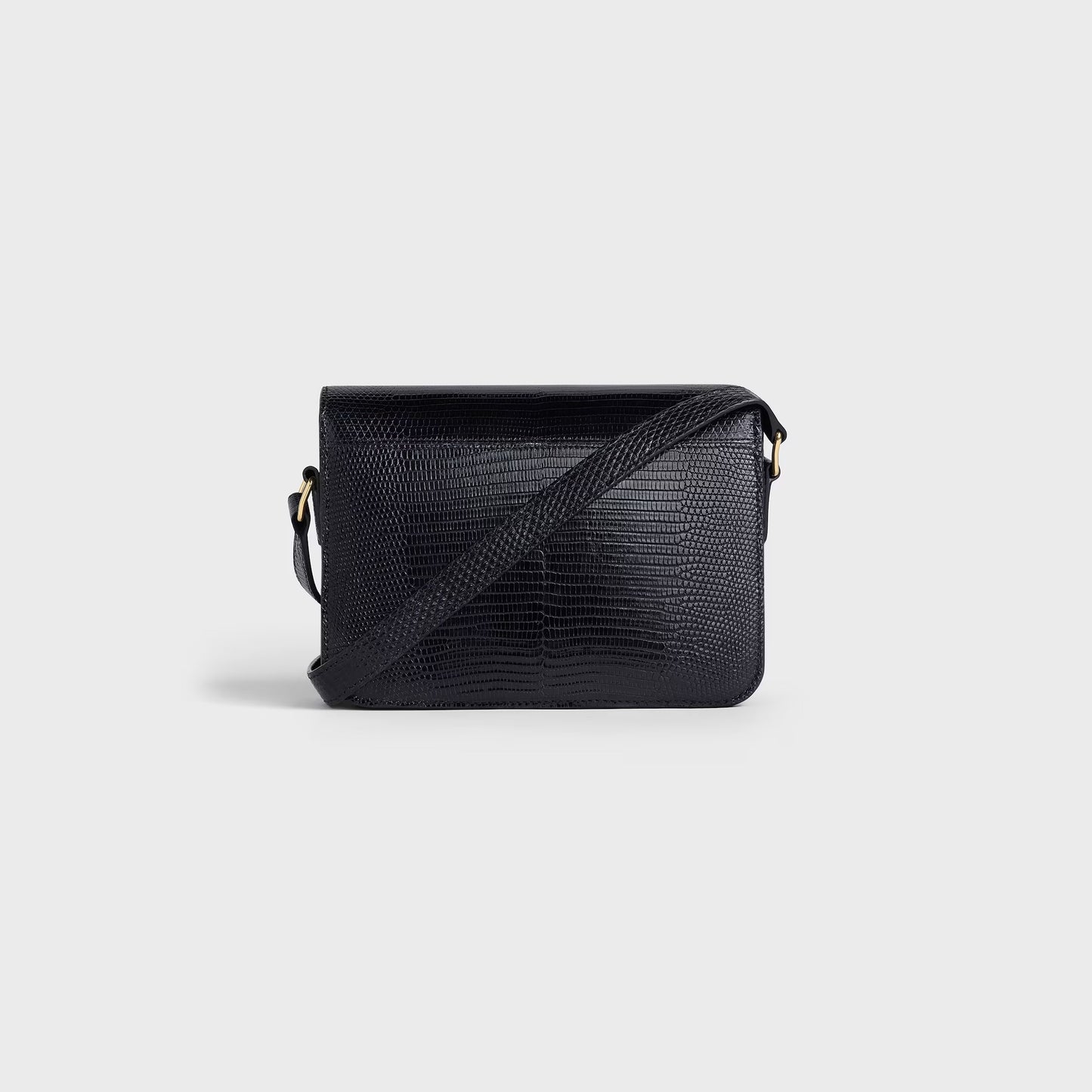 Teen Triomphe Tasche aus Eidechsenleder in Schwarz