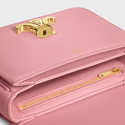 Teen Triomphe Tasche aus glänzendem Kalbsleder in Rosa
