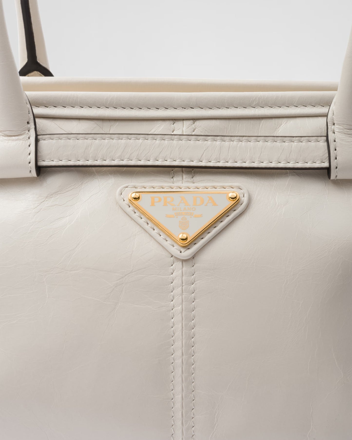 Bonnie Mittelgroße Handtasche aus Leder Weiß