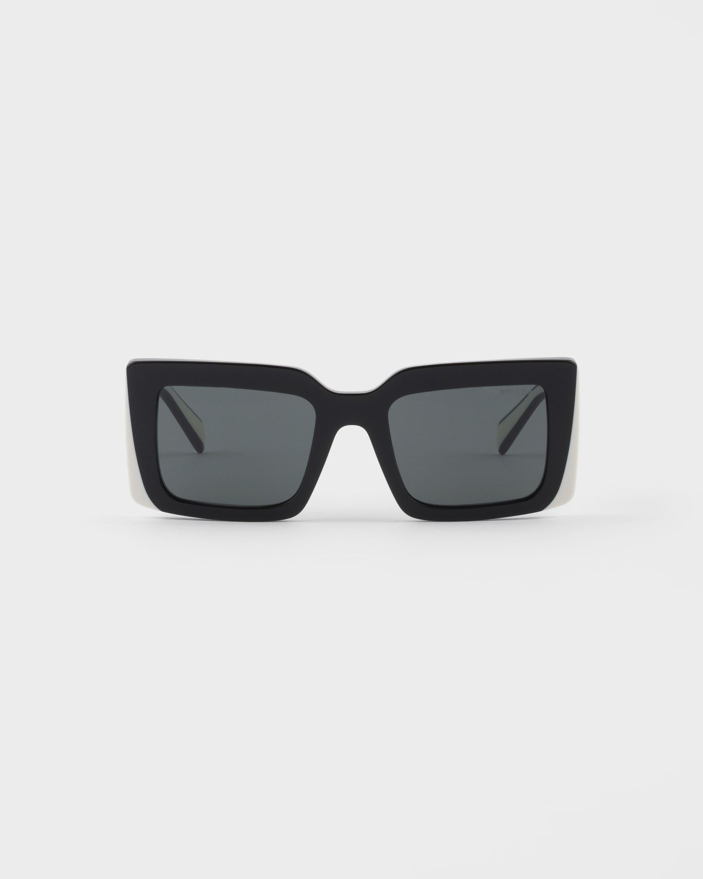 Oversized rechteckige Sonnenbrille mit schwarzem Logo