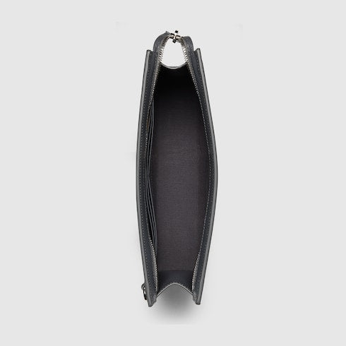 Zweiteilige Pouch Klein aus schwarzem GG-Supreme-Gewebe
