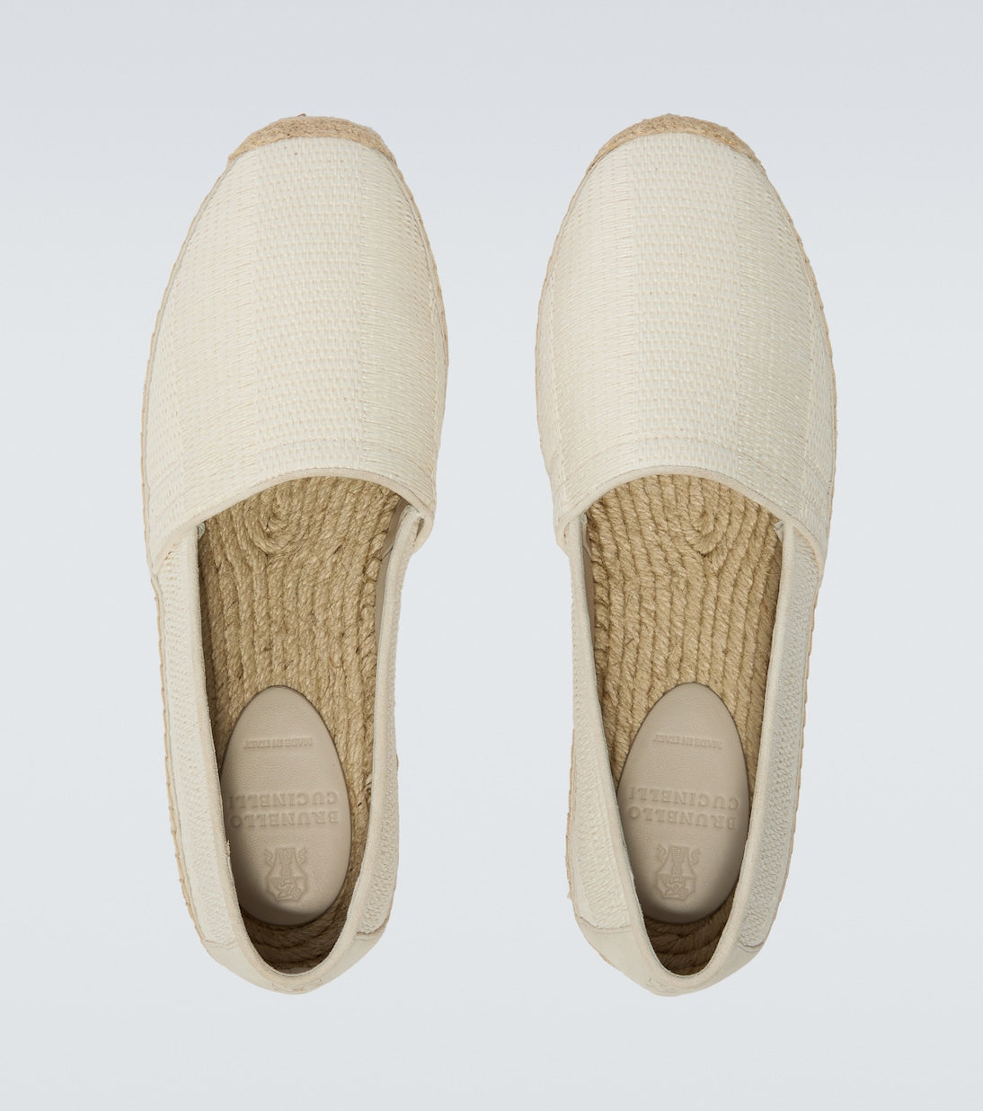 Espadrilles mit weißem Suede