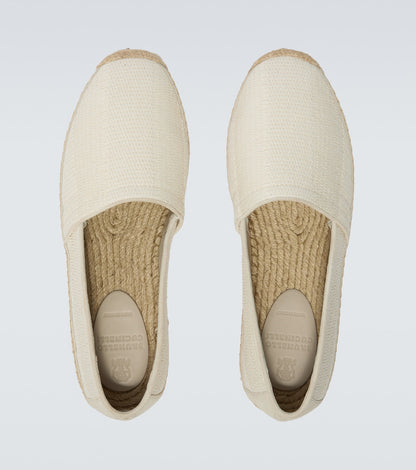 Espadrilles mit weißem Suede