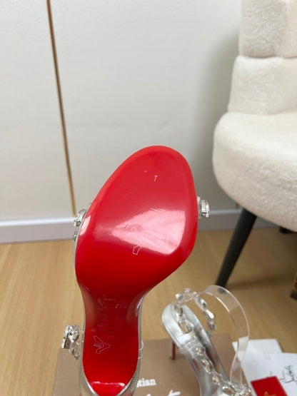 Rosalie Jewel 100 Sandalen mit Kristallverzierung Weiß