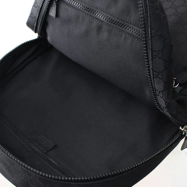 GG BACKPACK BLACK FABRIC MEN