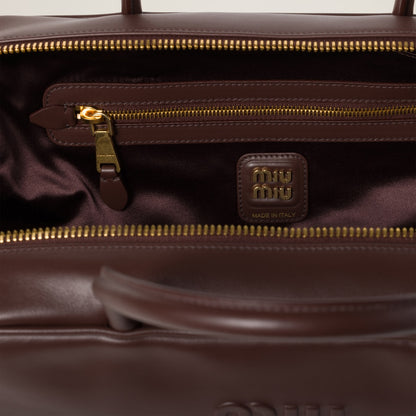 Beau Tasche groß aus Leder in Braun