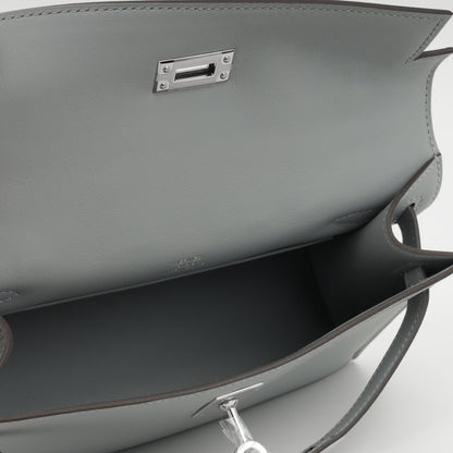 Kelly Pochette – Pantin Swift leather in grey