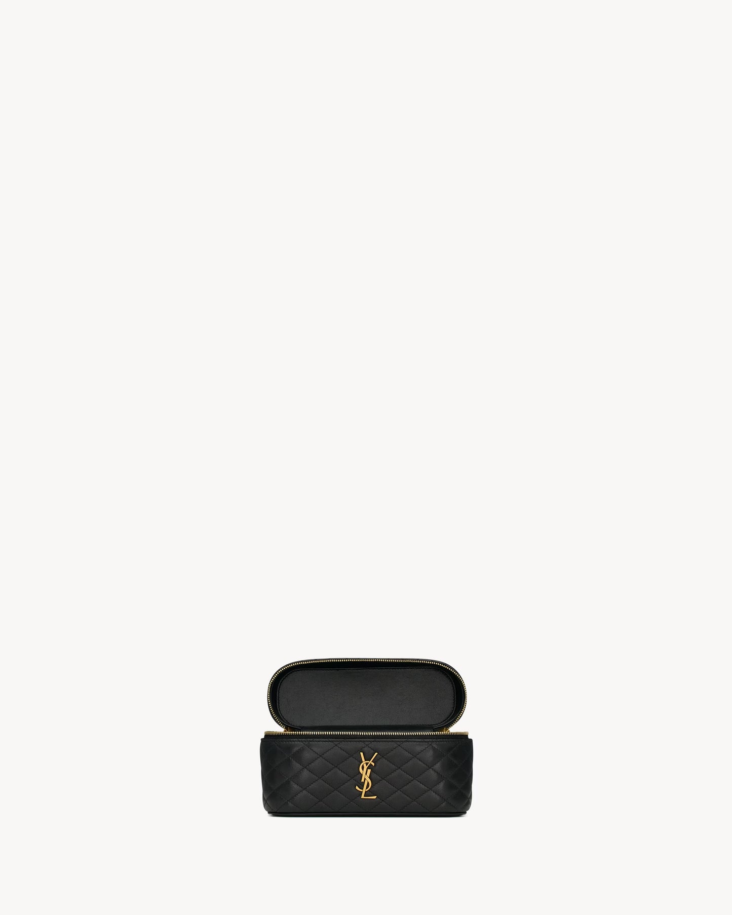 GABY Vanity bag in black leather