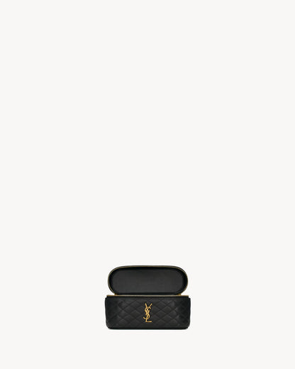 GABY Vanity bag in black leather