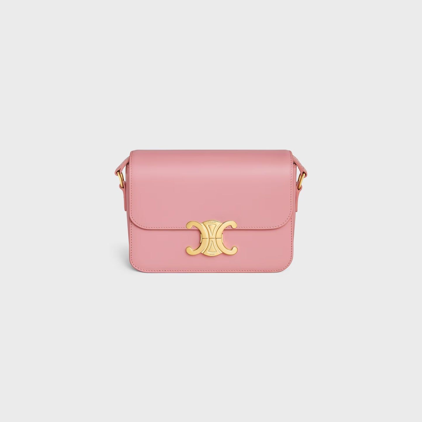 Teen Triomphe Tasche aus glänzendem Kalbsleder in Rosa