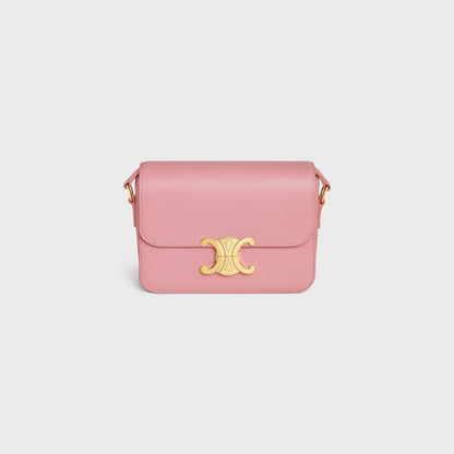 Teen Triomphe Tasche aus glänzendem Kalbsleder in Rosa